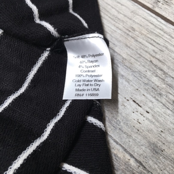 Anthropologie Black and white striped dress - Picture 5 of 5